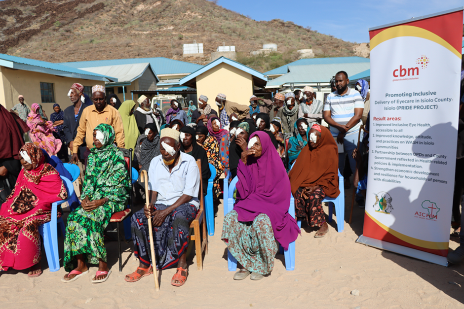 Some of the patients who underwent cataract surgery to improve their vision.  